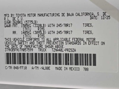 2026 Toyota Tacoma SR5