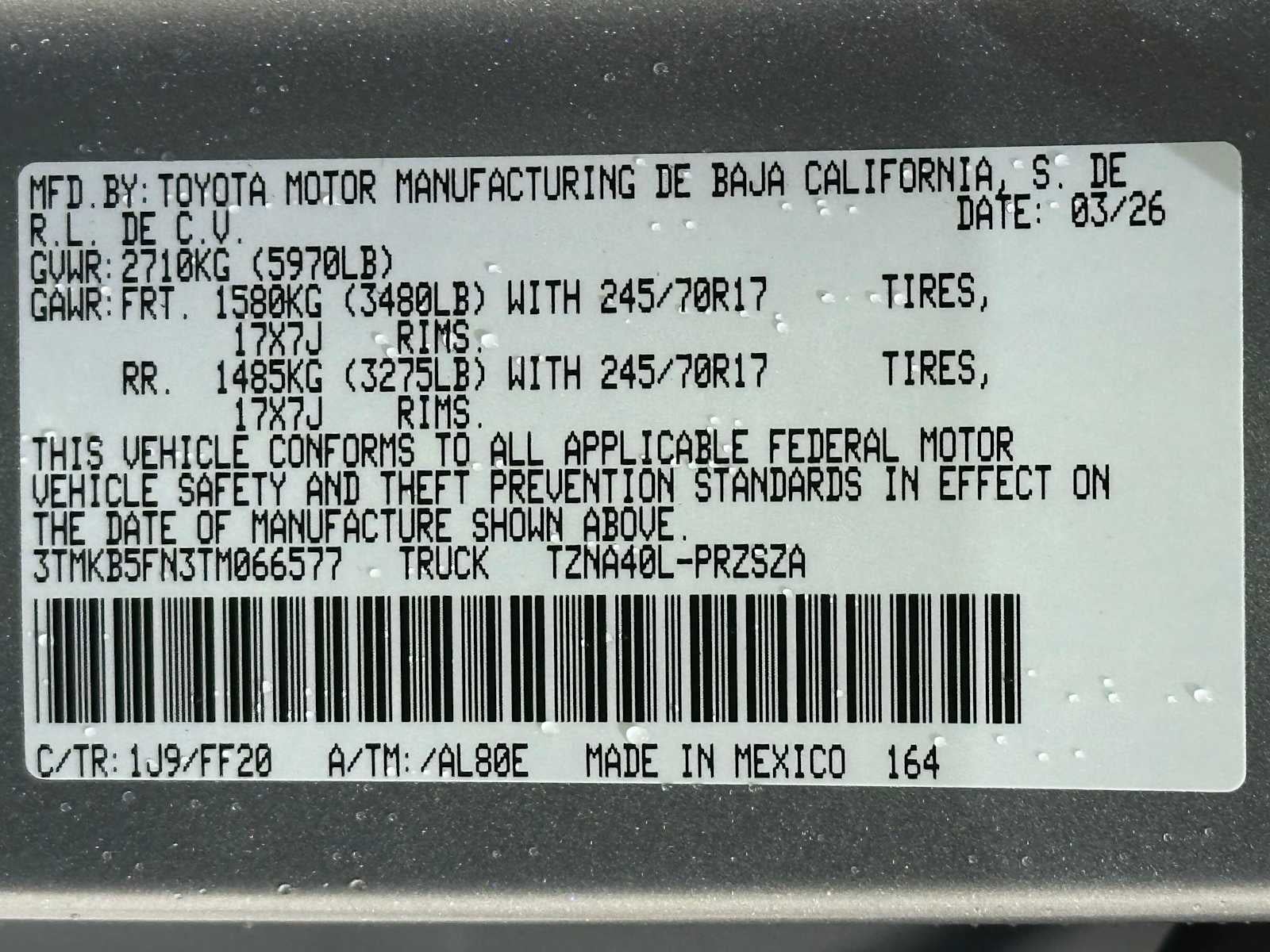 2026 Toyota Tacoma SR5