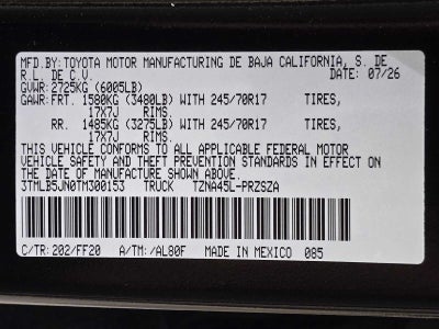 2026 Toyota Tacoma SR5