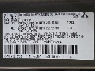 2026 Toyota Tacoma TRD Off-Road