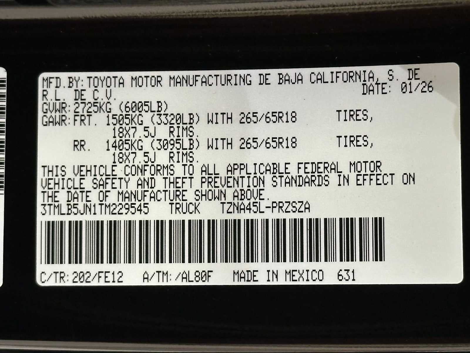 2026 Toyota Tacoma TRD Sport