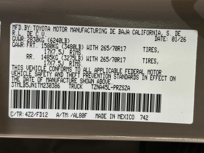 2026 Toyota Tacoma TRD Off-Road