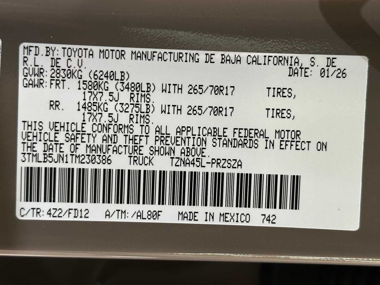 2026 Toyota Tacoma TRD Off-Road