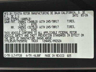 2026 Toyota Tacoma SR5
