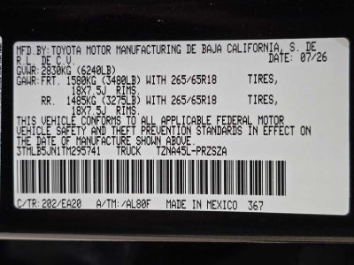 2026 Toyota Tacoma TRD Off-Road