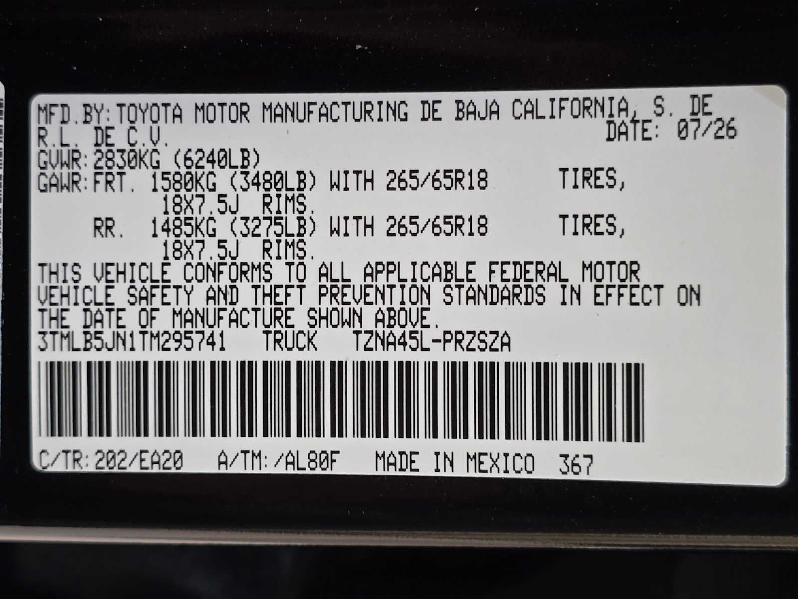 2026 Toyota Tacoma TRD Off-Road