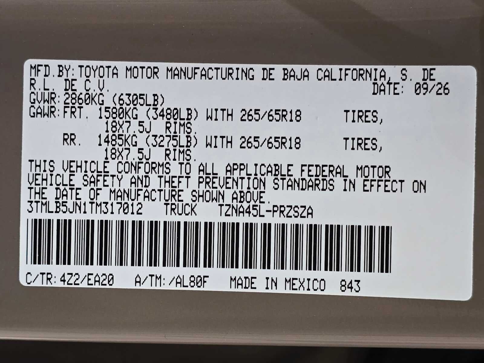 2026 Toyota Tacoma TRD Off-Road