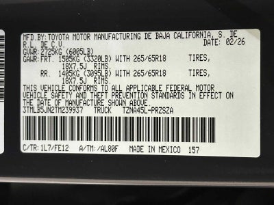 2026 Toyota Tacoma TRD Sport