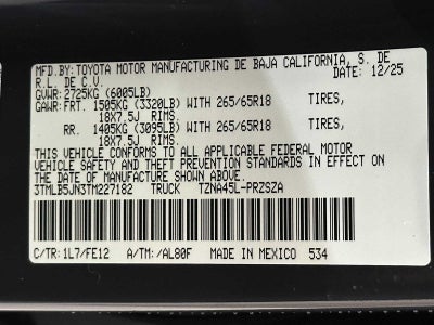 2026 Toyota Tacoma TRD Sport