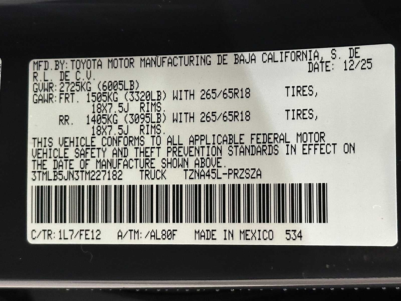 2026 Toyota Tacoma TRD Sport