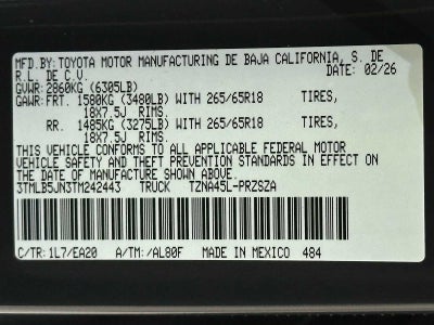 2026 Toyota Tacoma TRD Off-Road