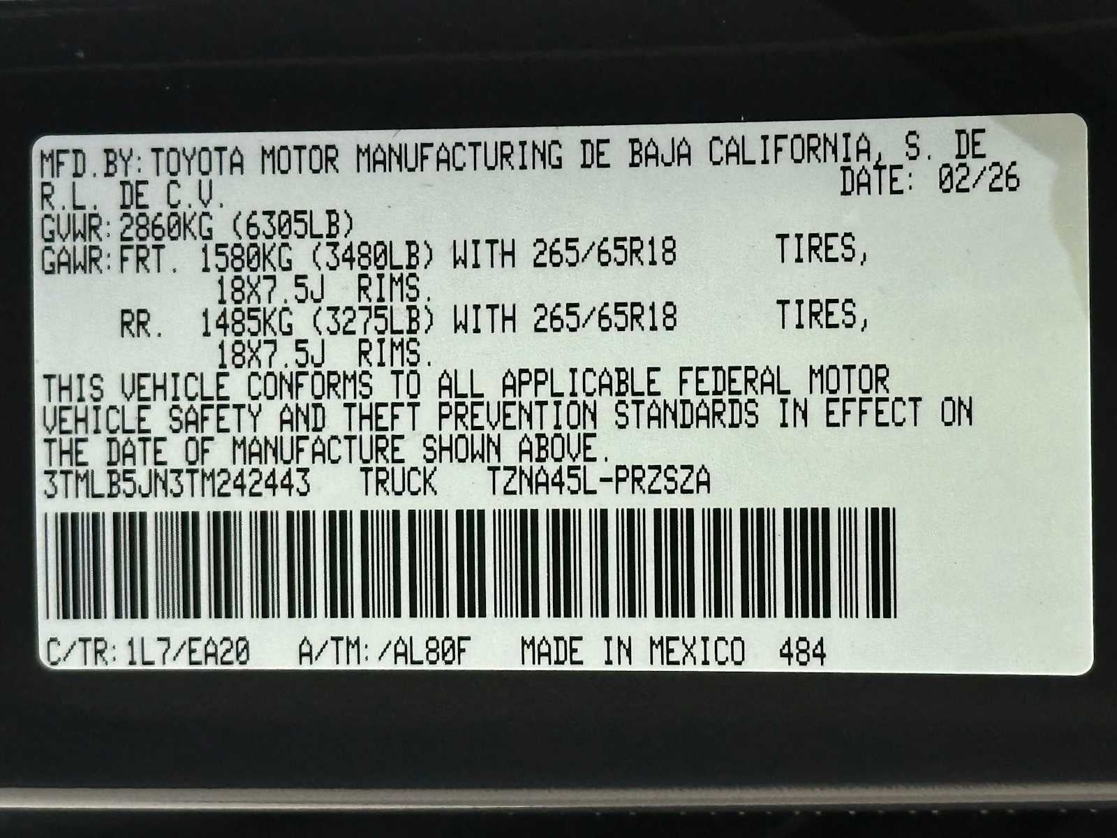 2026 Toyota Tacoma TRD Off-Road