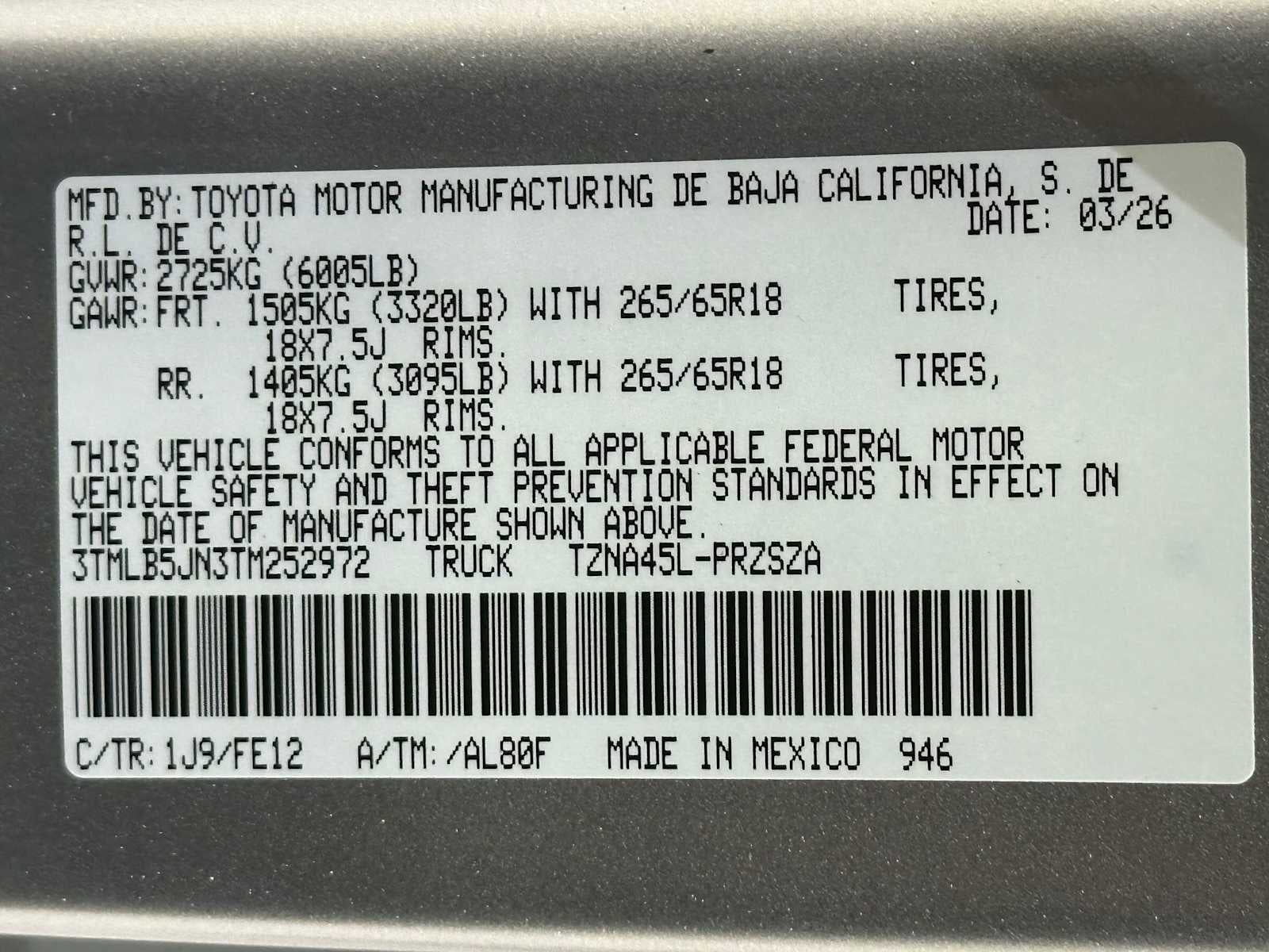 2026 Toyota Tacoma TRD Sport