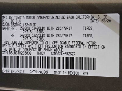 2026 Toyota Tacoma TRD Off-Road