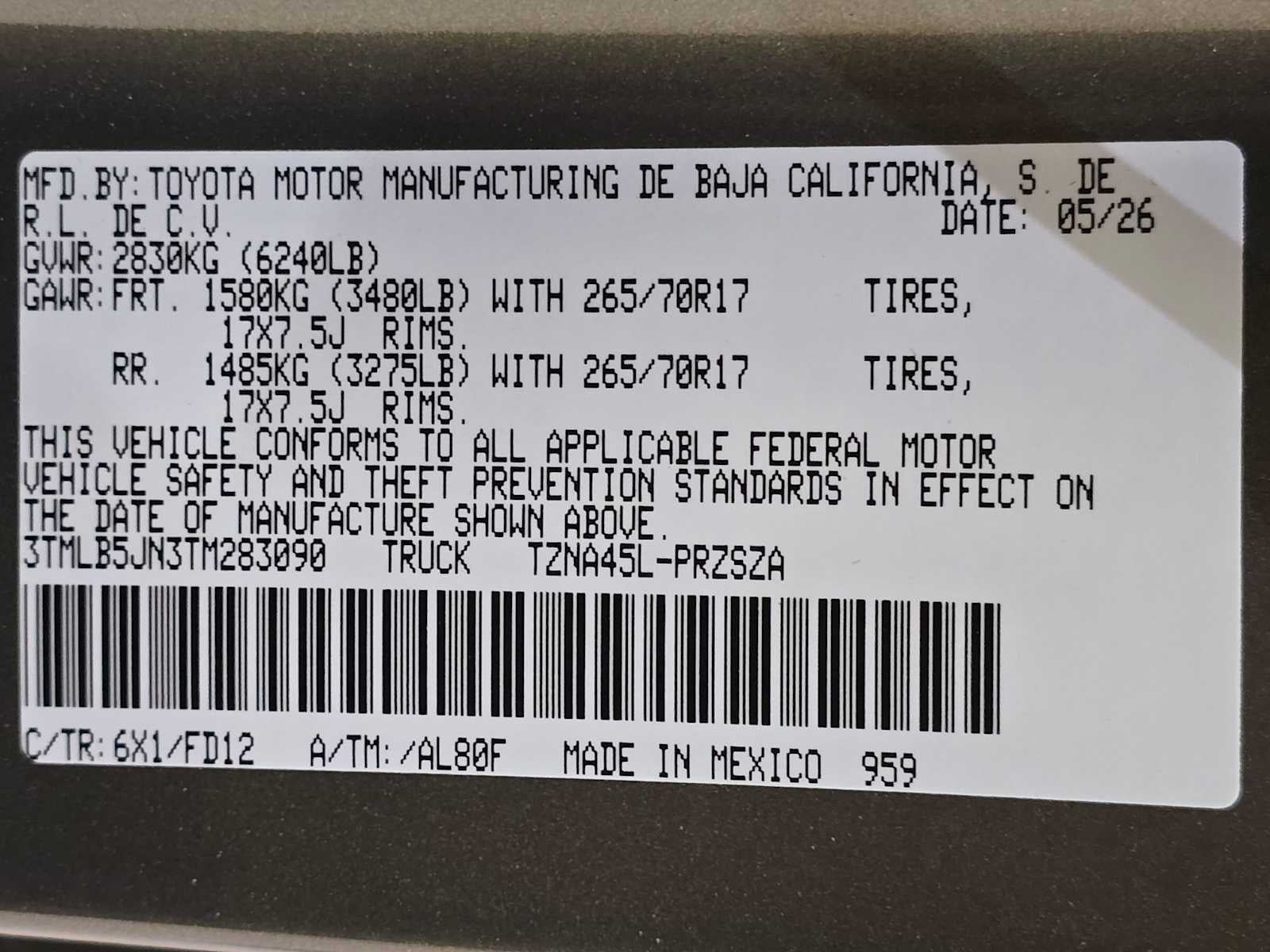 2026 Toyota Tacoma TRD Off-Road