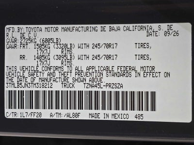 2026 Toyota Tacoma SR5