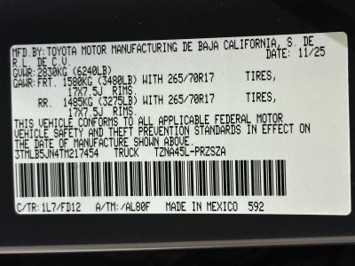 2026 Toyota Tacoma TRD Off-Road