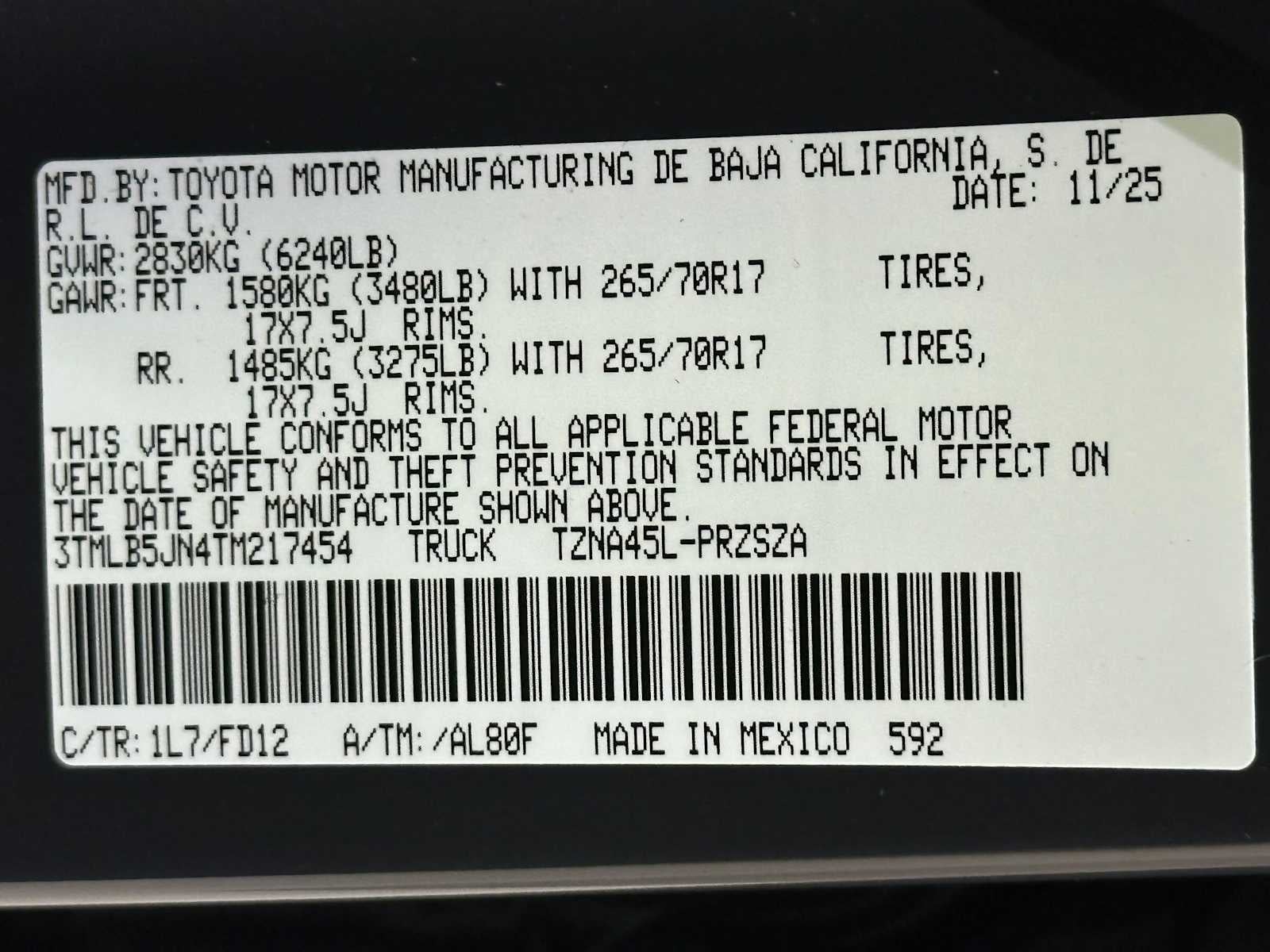 2026 Toyota Tacoma TRD Off-Road