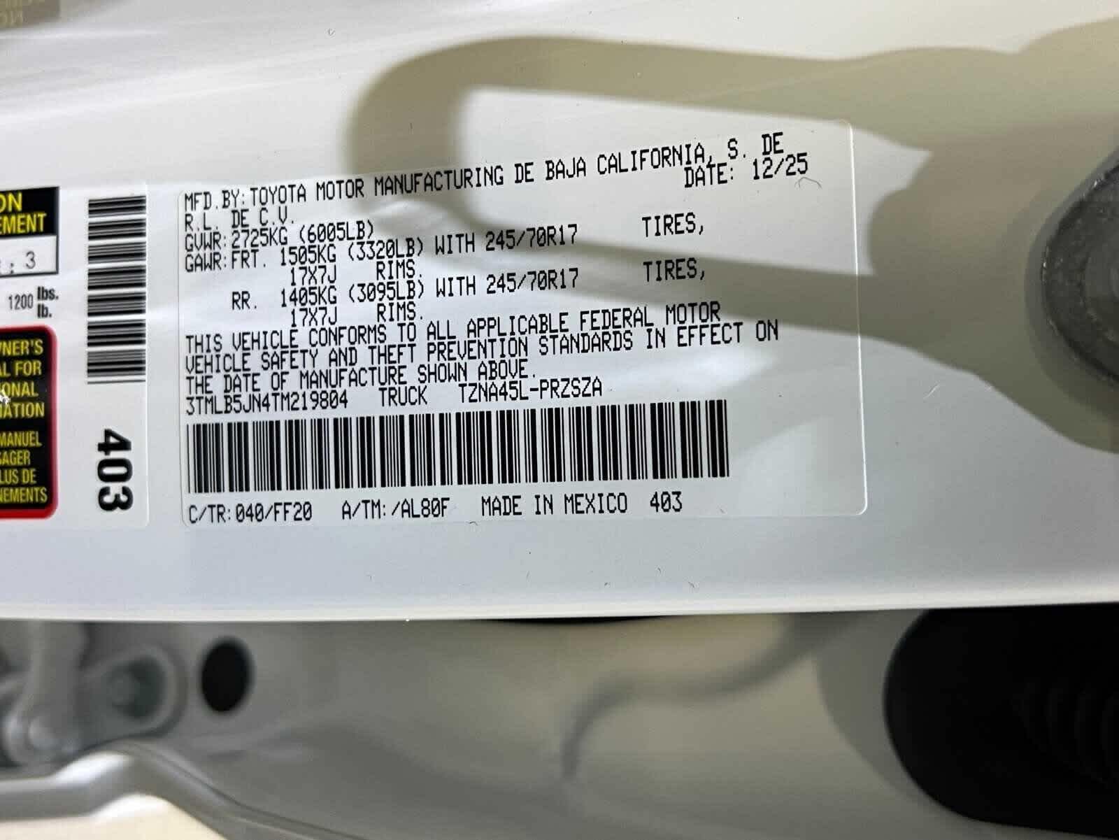 2026 Toyota Tacoma SR5