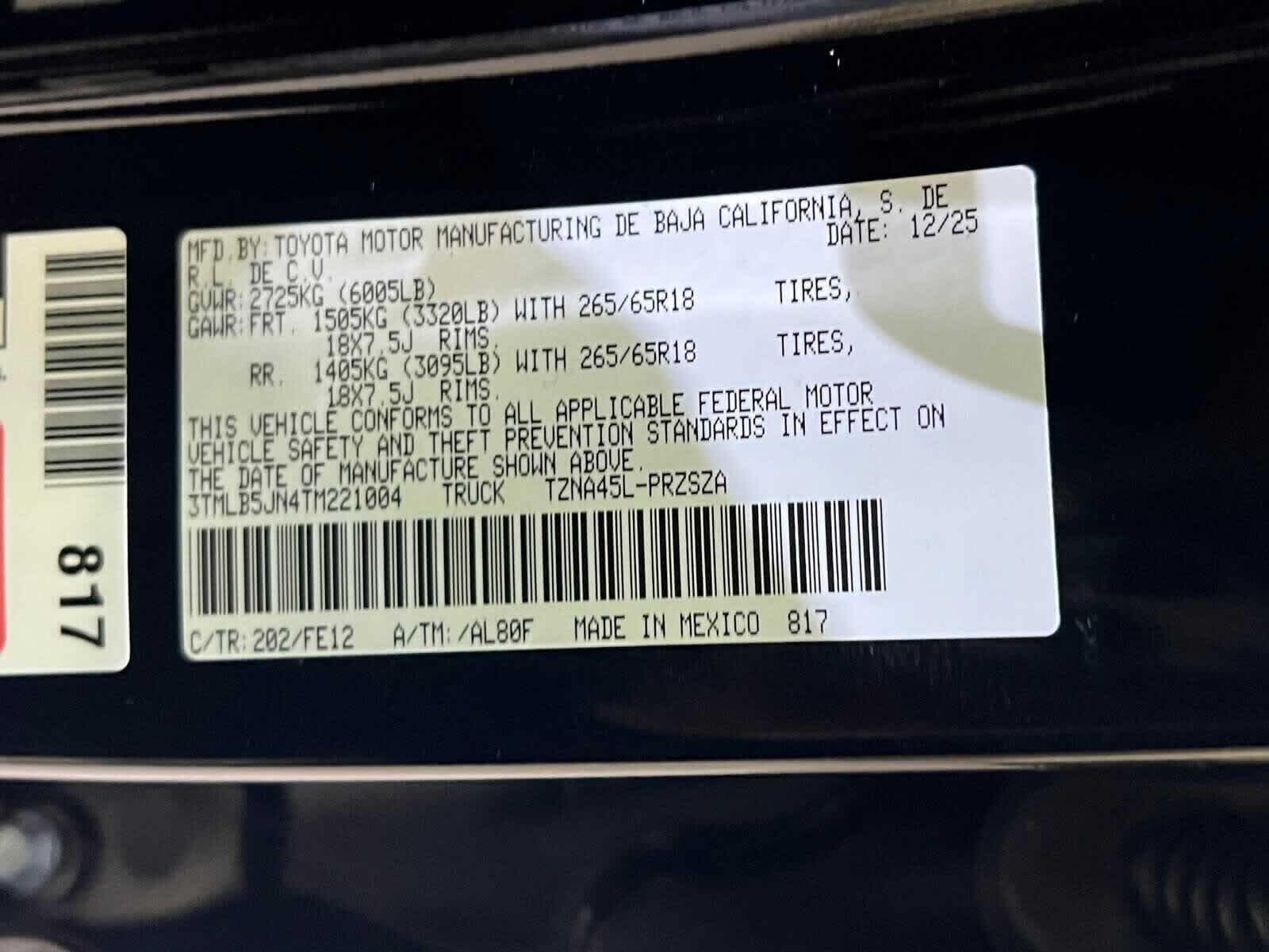 2026 Toyota Tacoma TRD Sport