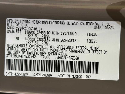 2026 Toyota Tacoma TRD Off-Road