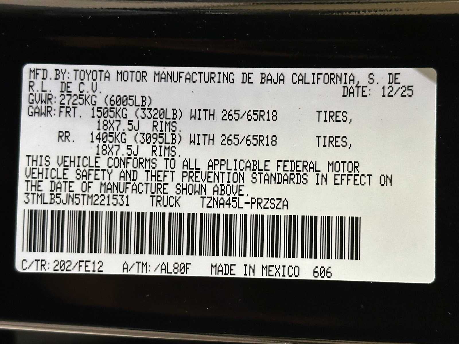 2026 Toyota Tacoma TRD Sport