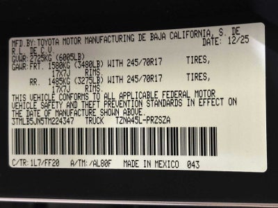 2026 Toyota Tacoma SR5