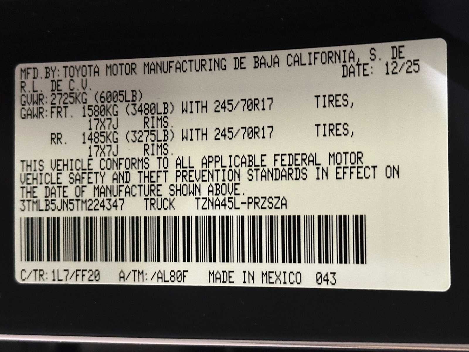 2026 Toyota Tacoma SR5