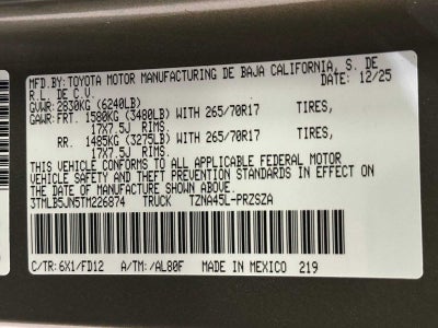 2026 Toyota Tacoma TRD Off-Road