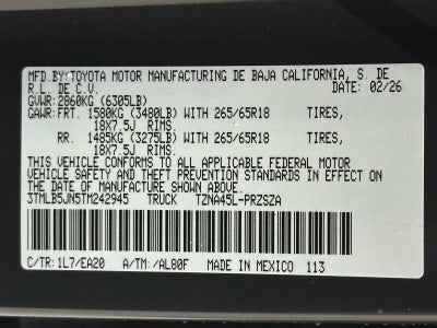 2026 Toyota Tacoma TRD Off-Road