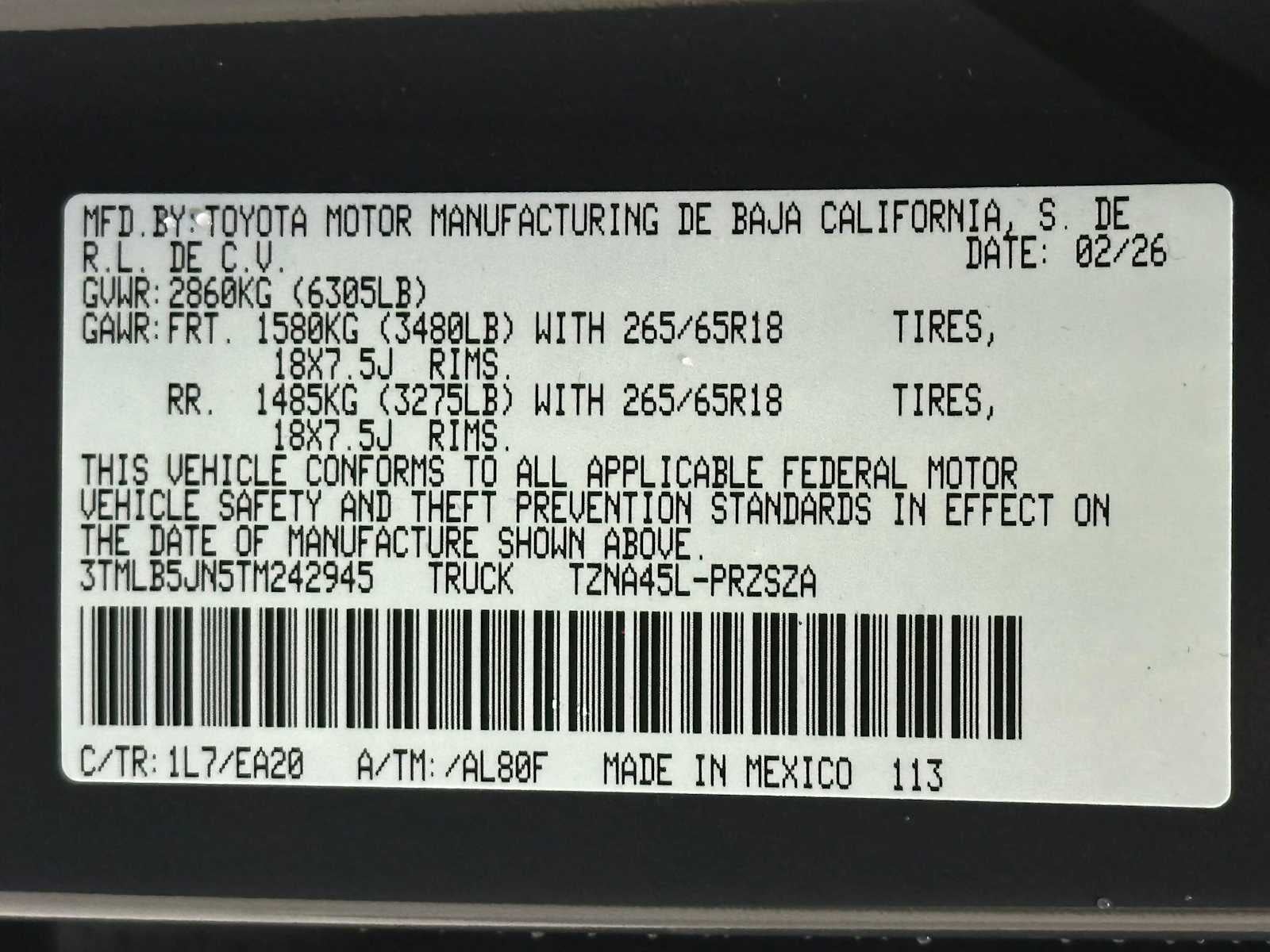 2026 Toyota Tacoma TRD Off-Road