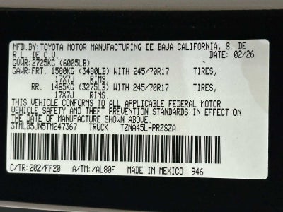 2026 Toyota Tacoma SR5