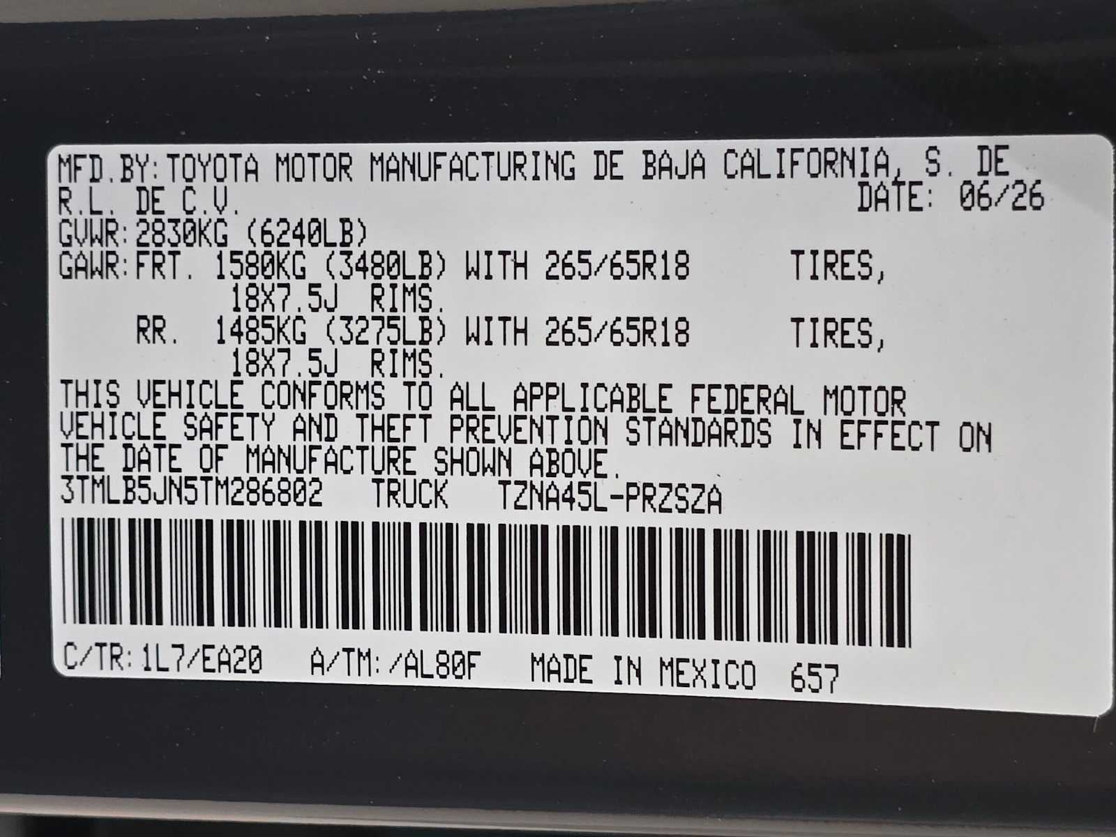 2026 Toyota Tacoma TRD Off-Road