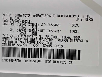2026 Toyota Tacoma SR5