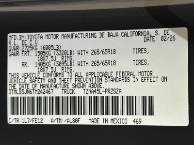 2026 Toyota Tacoma TRD Sport