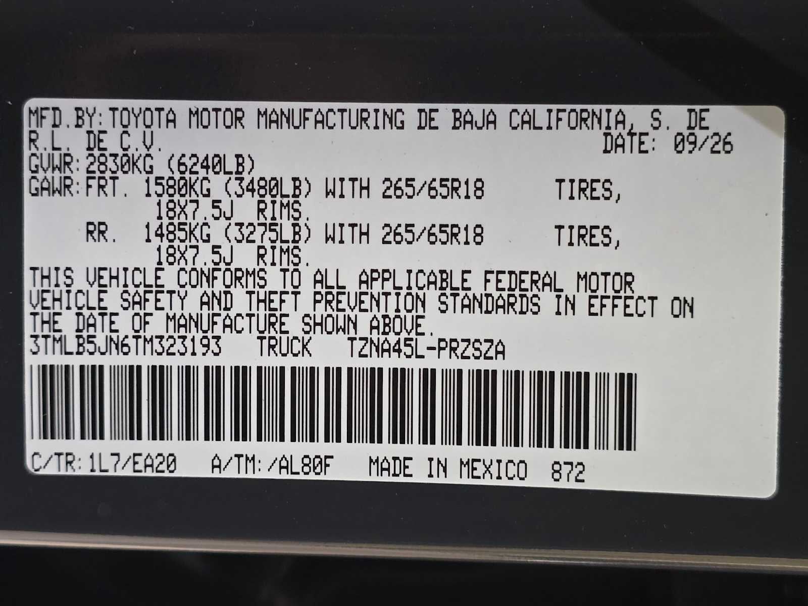 2026 Toyota Tacoma TRD Off-Road