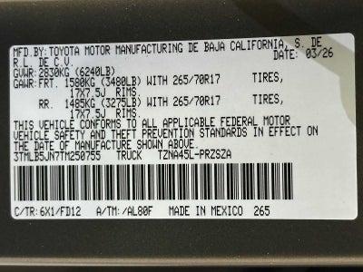 2026 Toyota Tacoma TRD Off-Road