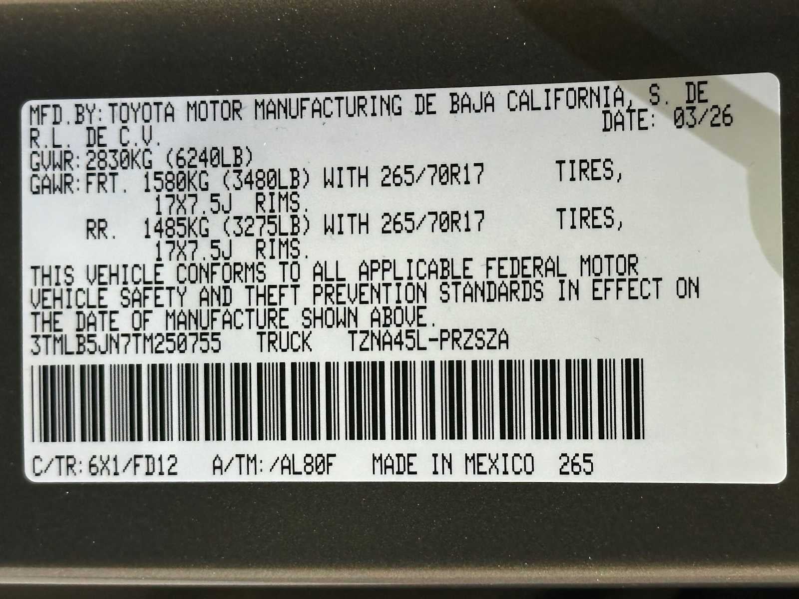 2026 Toyota Tacoma TRD Off-Road