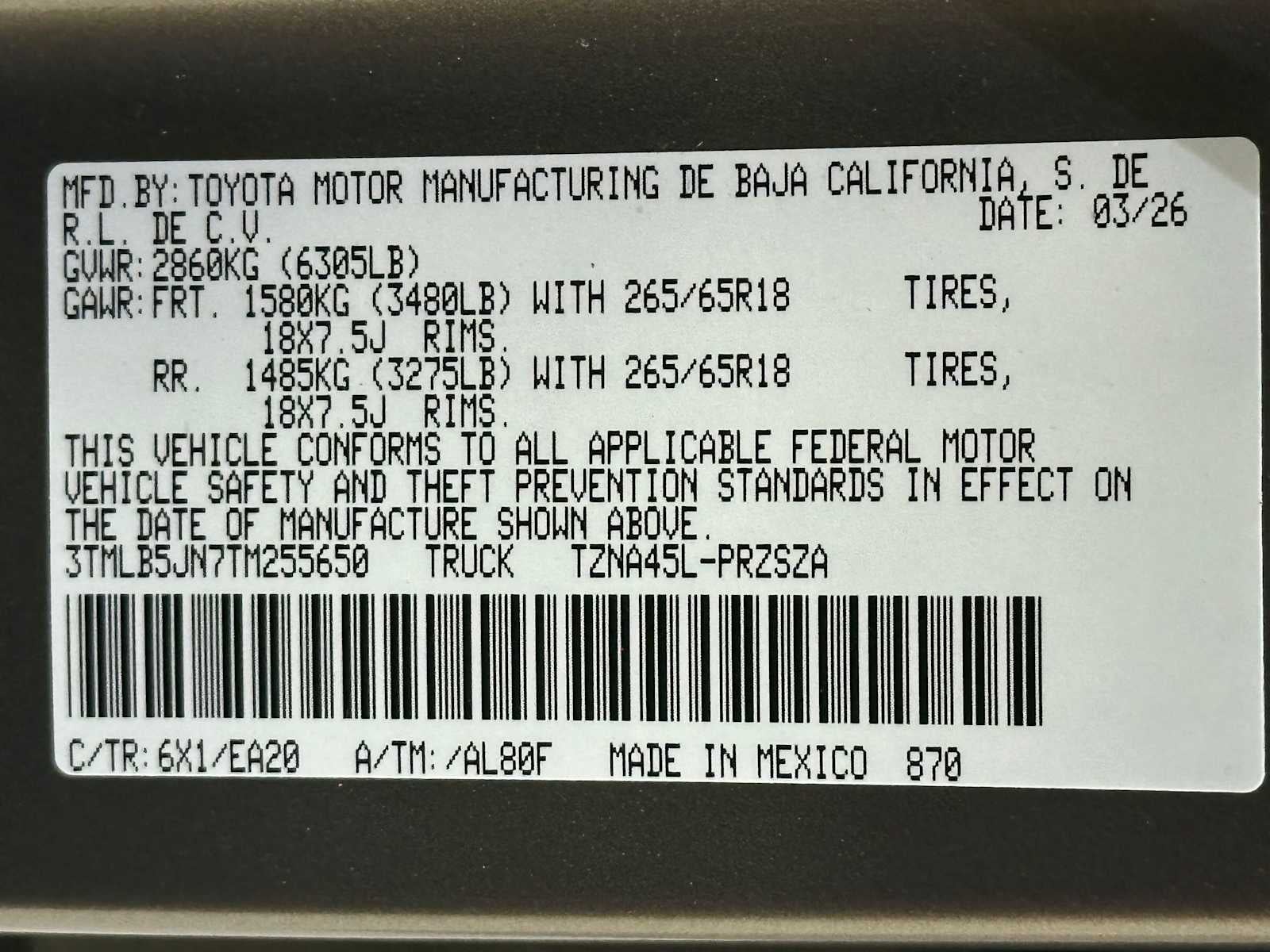 2026 Toyota Tacoma TRD Off-Road