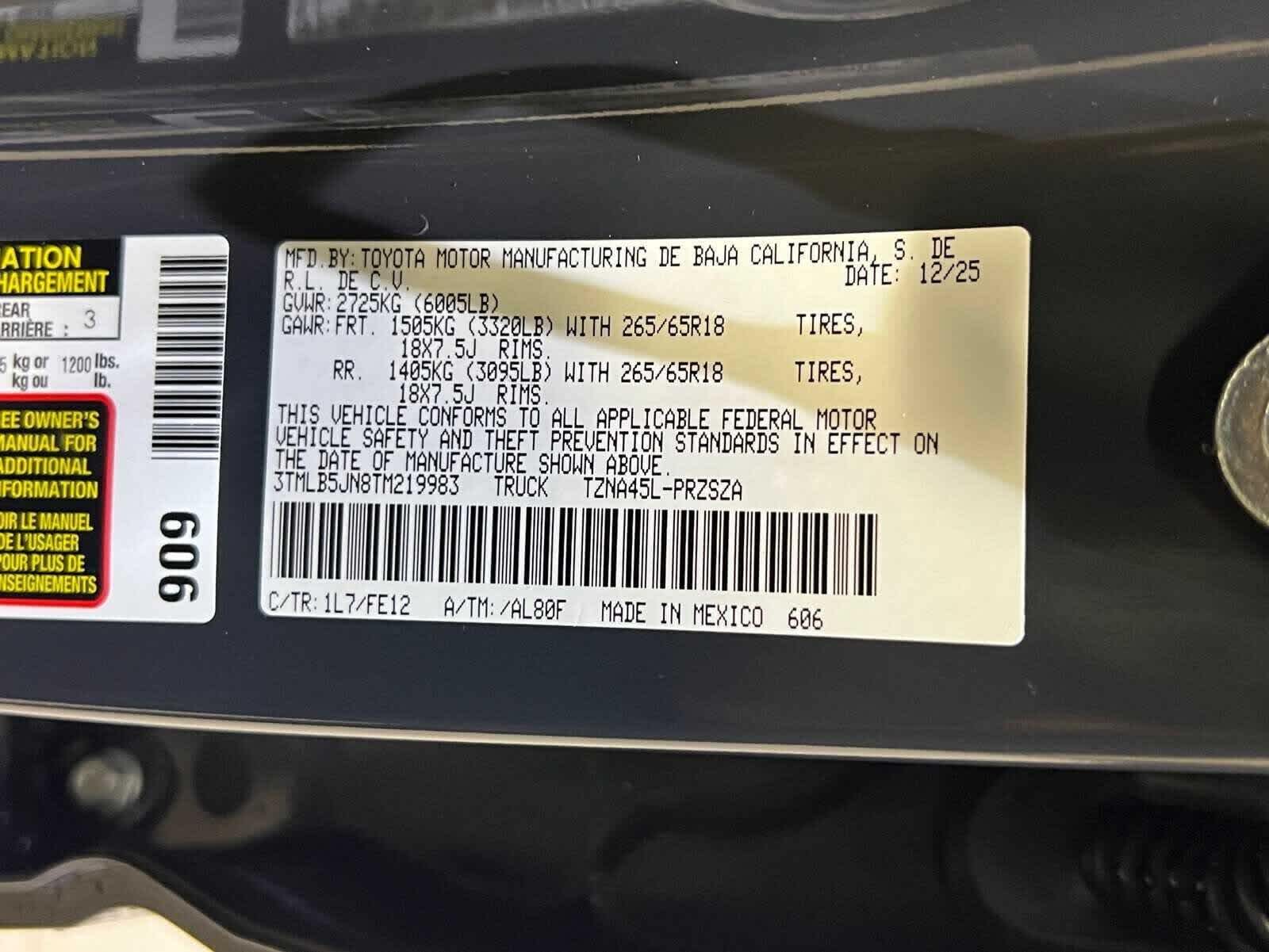 2026 Toyota Tacoma TRD Sport