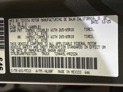 2026 Toyota Tacoma TRD Sport