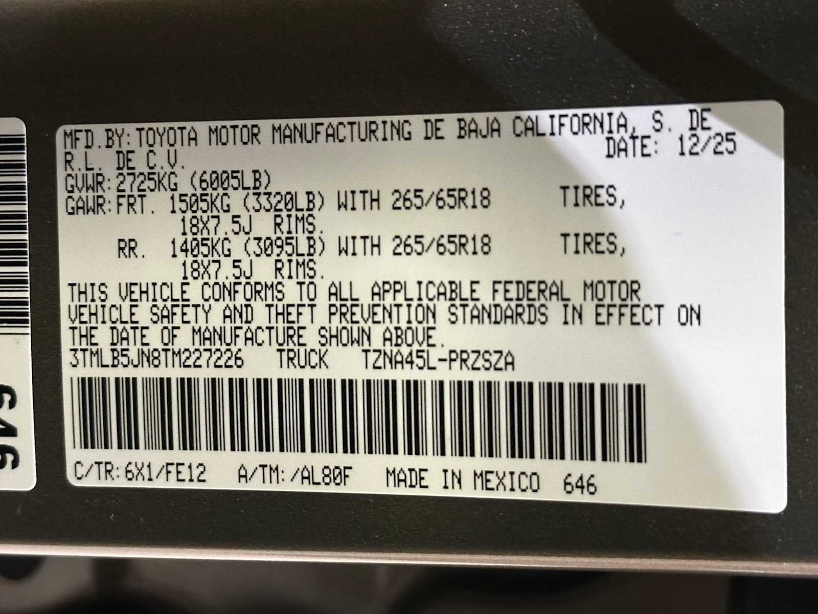 2026 Toyota Tacoma TRD Sport