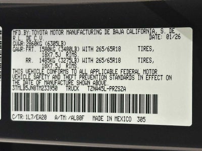 2026 Toyota Tacoma TRD Off-Road