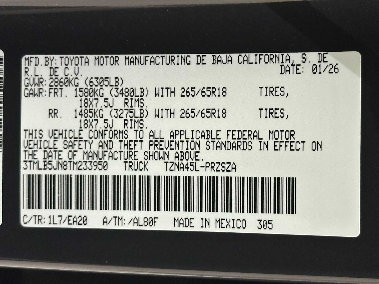 2026 Toyota Tacoma TRD Off-Road