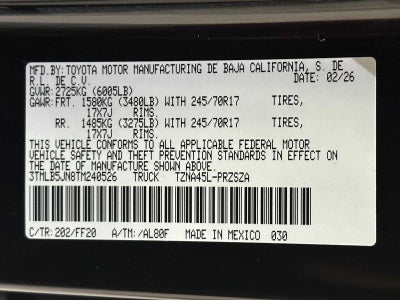 2026 Toyota Tacoma SR5