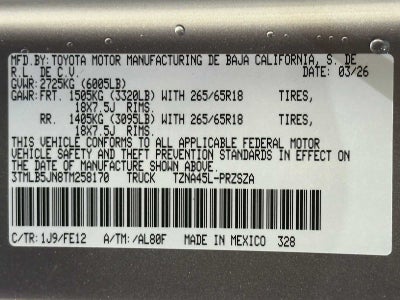 2026 Toyota Tacoma TRD Sport