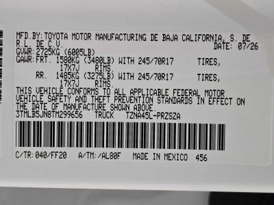 2026 Toyota Tacoma SR5