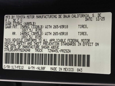 2026 Toyota Tacoma TRD Sport