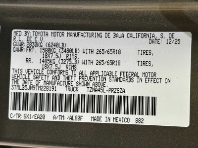 2026 Toyota Tacoma TRD Off-Road