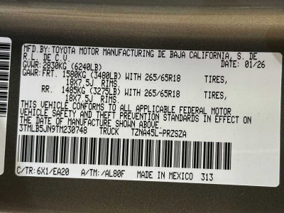 2026 Toyota Tacoma TRD Off-Road